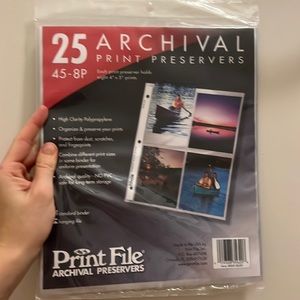 PrintFile archival preservers - pack of 25, holds 4x5 prints